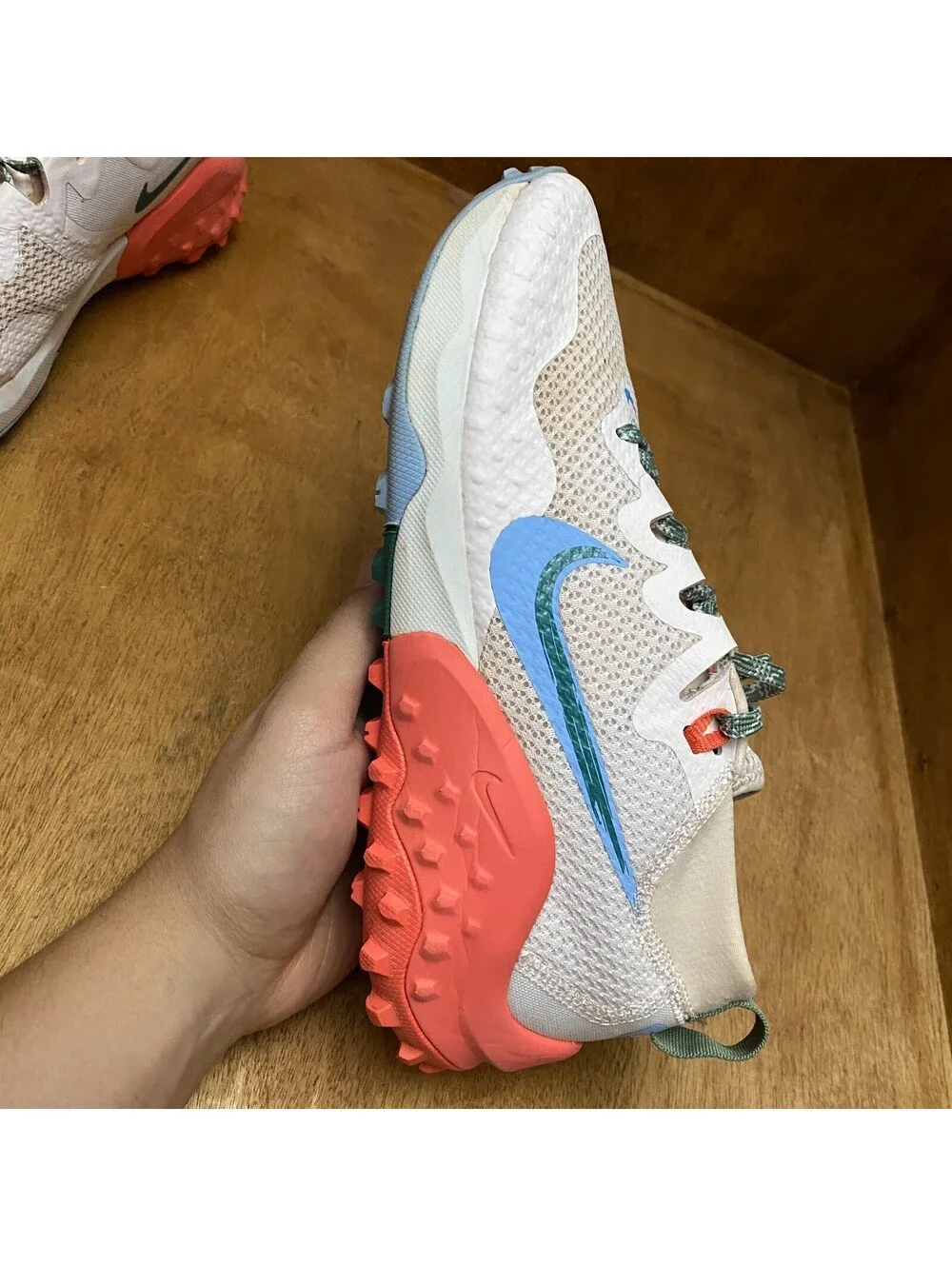 Nike Wildhorse 7 Trail Running Shoes Womens Sz 8 Pale Ivory Sneakers CZ1864-600